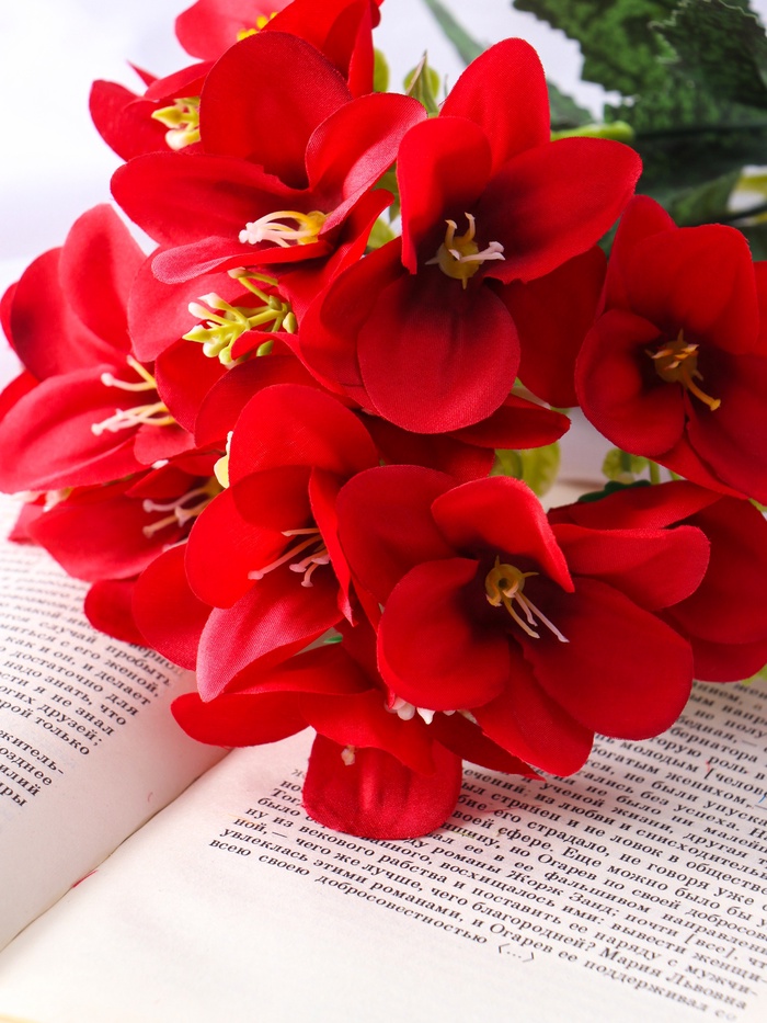 Букет искусственный «Нарцисс махровый», h=32 см, МИКС