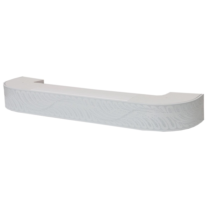 Потолочный карниз двухрядный «Жар-Птица», 160 см, цвет белый лак