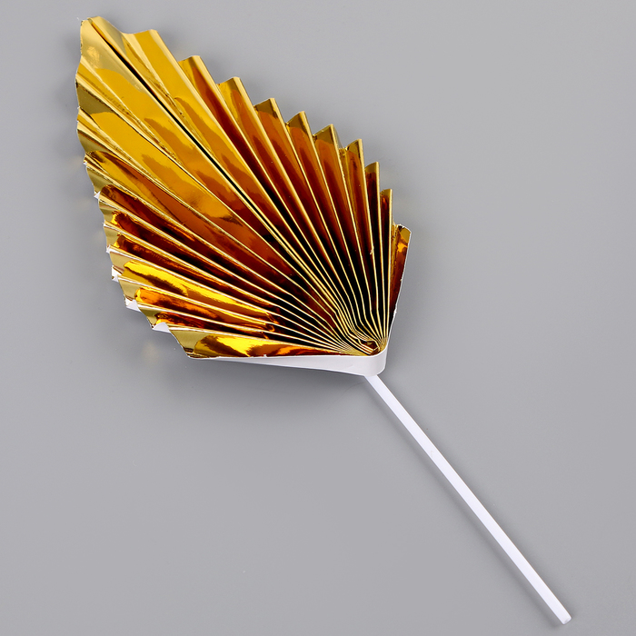 Топпер для торта «Перо», золотой