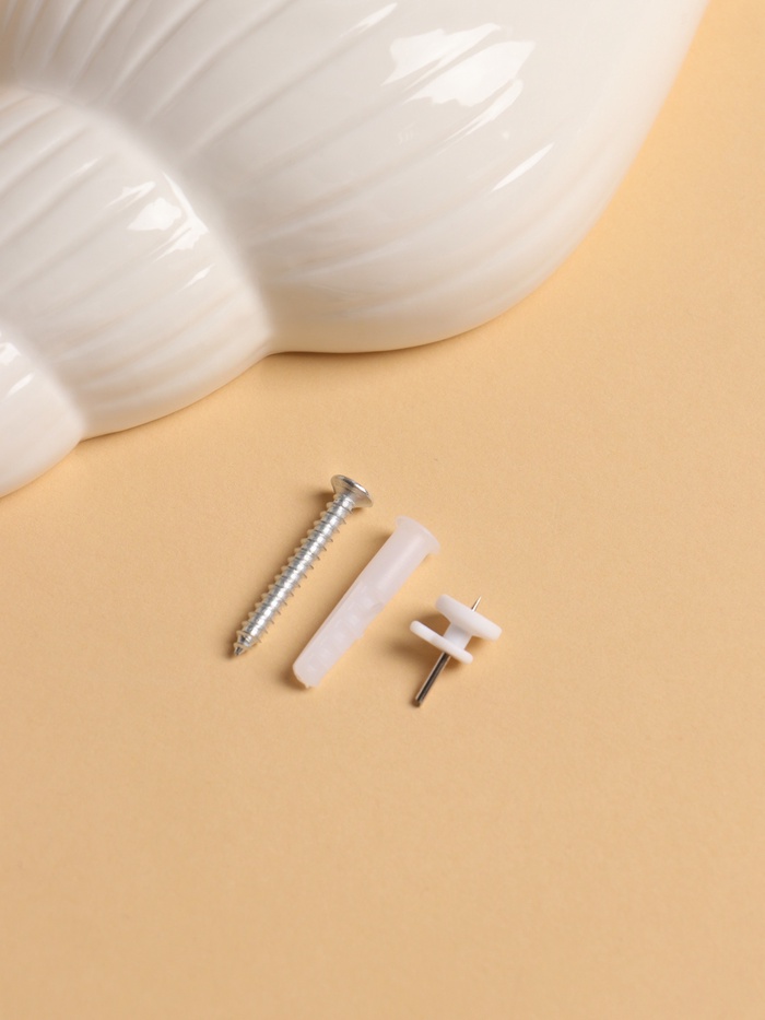 Декор настенный-ваза, панно TAKE IT EASY «Ракушка», 25×8.7 см, белый