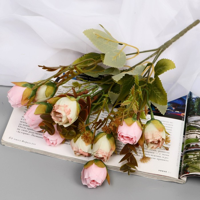 Букет искусственный «Роза Аделаида», h=29 см, МИКС