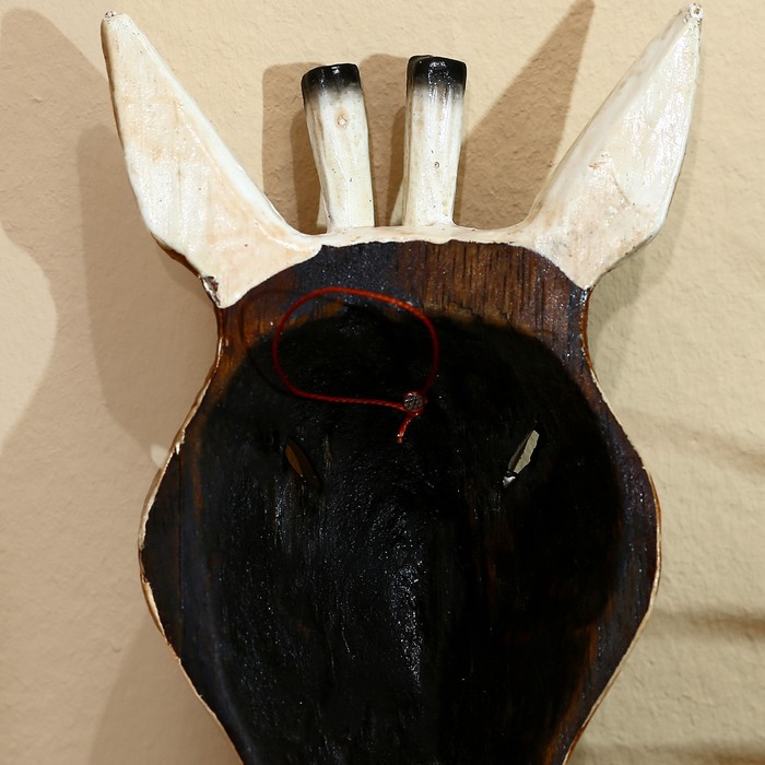 Маска «Жираф», 19×9×4 см, дерево албезия