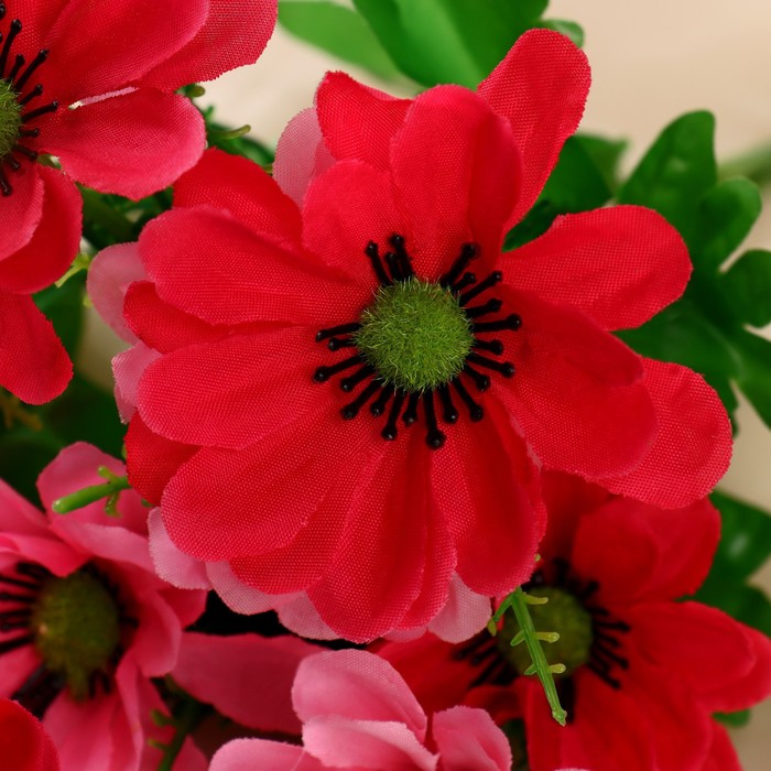 Букет искусственный «Клематис гибридный», d=7 см, h=33 см, 14 цветков, МИКС