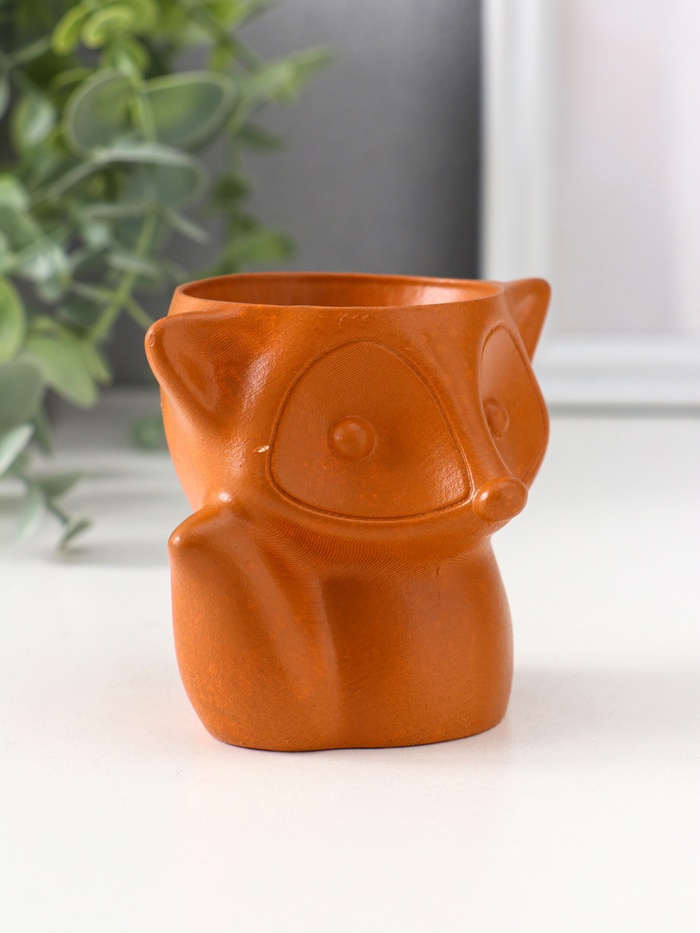 Подставка для мелочей «Лиса», 7×9×7 см, красная глина