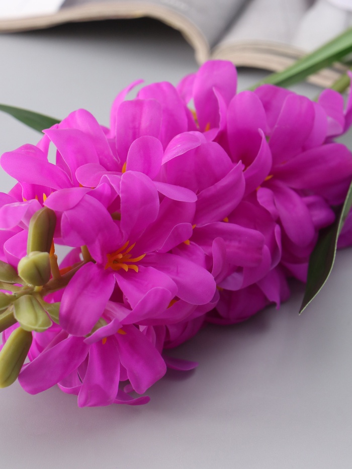 Цветы искусственные «Гиацинт галант», 66×5 см, сиреневые