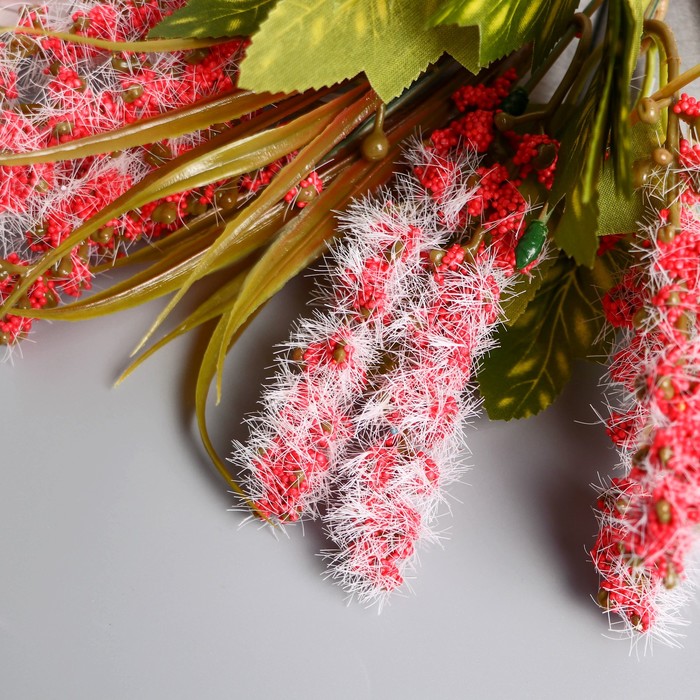 Букет искусственный «Пушица акация», h=30 см, МИКС