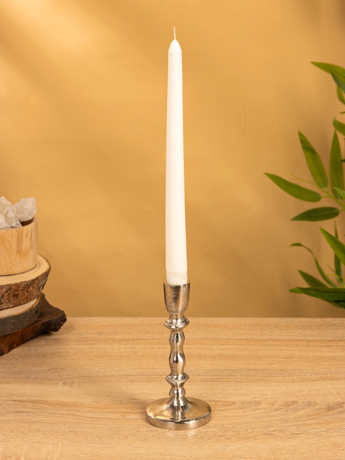 Подсвечник «Зима», 7×7×15 см, алюминий, серебристый