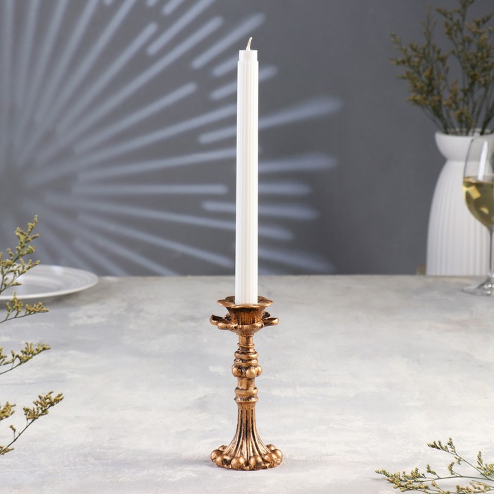 Подсвечник на 1 свечу TAKE IT EASY «Граф», полистоун, 7×16 см