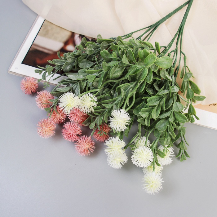 Букет искусственный «Мордовник элит галант», h=29 см, МИКС, с напылением