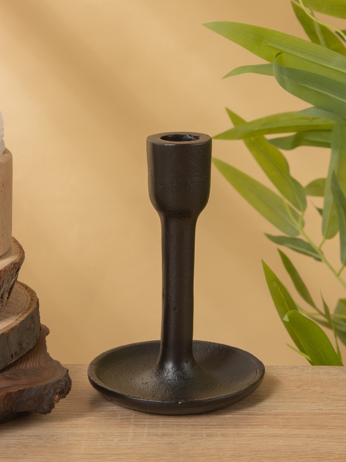 Подсвечник «Дарк», 10×10×15 см, алюминий