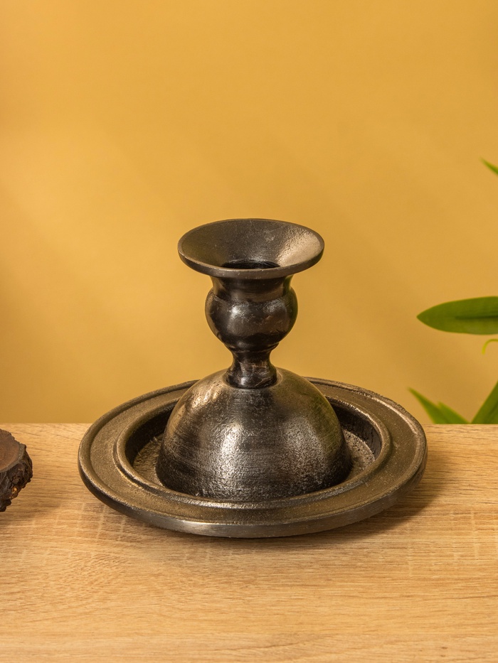 Подсвечник «Ретро серия Оксфорд», 13.5×13.5×10 см, алюминий