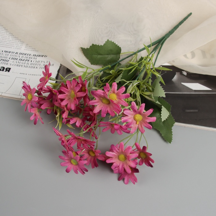 Букет искусственный «Хризантема бакарди», h=30 см, МИКС