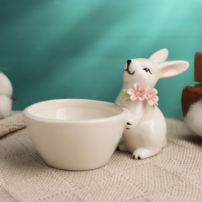 Подставка для мелочей TAKE IT EASY «Нежный кролик», 8×8×13 см, МИКС