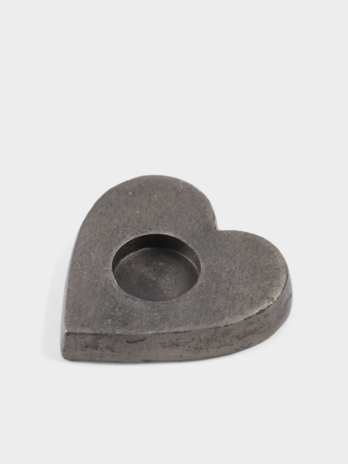 Подсвечник для чайной свечи «Сердце», 11×12×2 см, алюминий