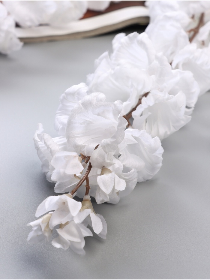 Цветы искусственные «Наперстянка бреди», h=97 см, белые