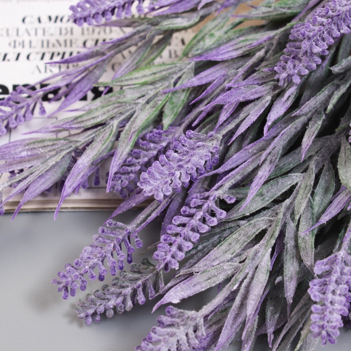 Букет искусственный «Лаванда леди люкс», h=32 см, сиреневый