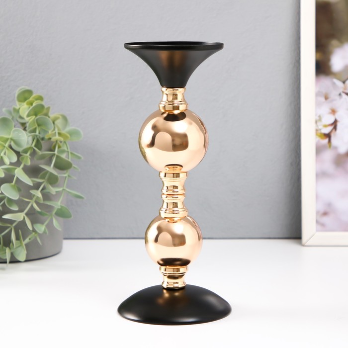 Металлический подсвечник на 1 свечу «Амани», d=7.5 см, 10×10×22.5 см