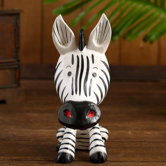 Сувенир «Маленькая зебра», подставка под очки, 20×14×7 см, дерево