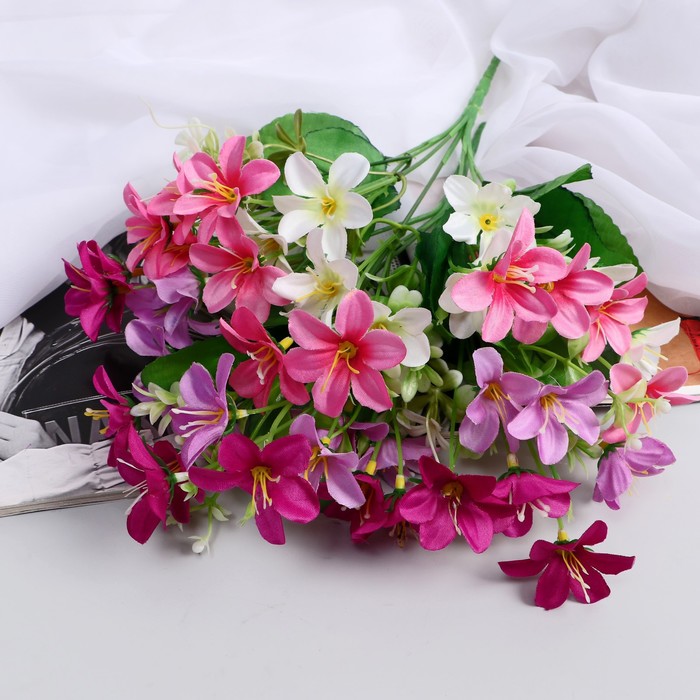 Букет искусственный «Мелкоцвет галант», 4×27 см, МИКС