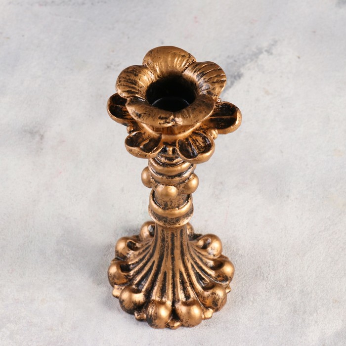 Подсвечник на 1 свечу TAKE IT EASY «Граф», полистоун, 7×16 см