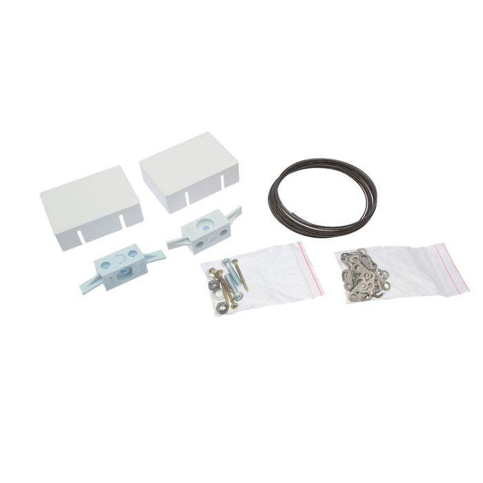 Карниз струнный, двухрядный, 3.5 м, металлический крючок