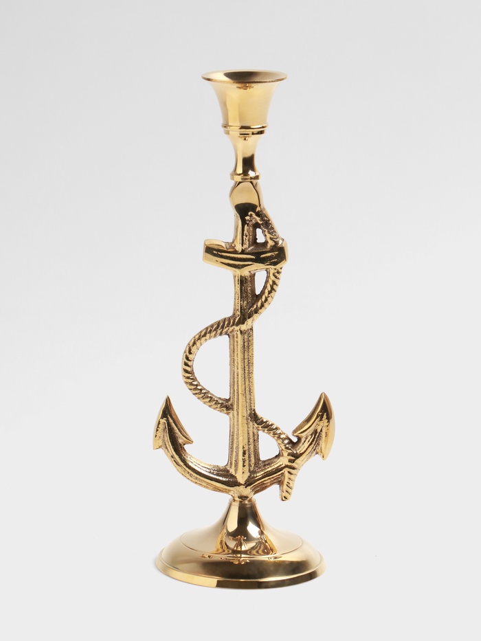 Подсвечник «Морской», 22 см, латунь