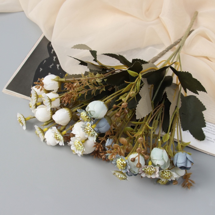 Букет искусственный «Пион и иберис», h=27 см, МИКС