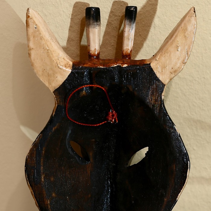 Маска «Жираф», 19×9×4 см, дерево албезия