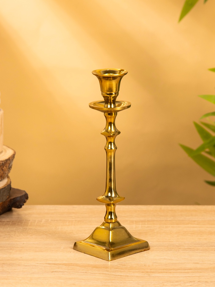 Подсвечник «Космос», на 1 свечу, 7×7×23 см, алюминий