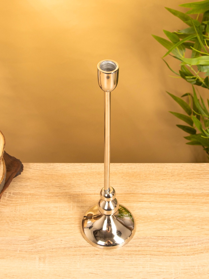 Подсвечник «Сицилия», 10×10×36 см, алюминий