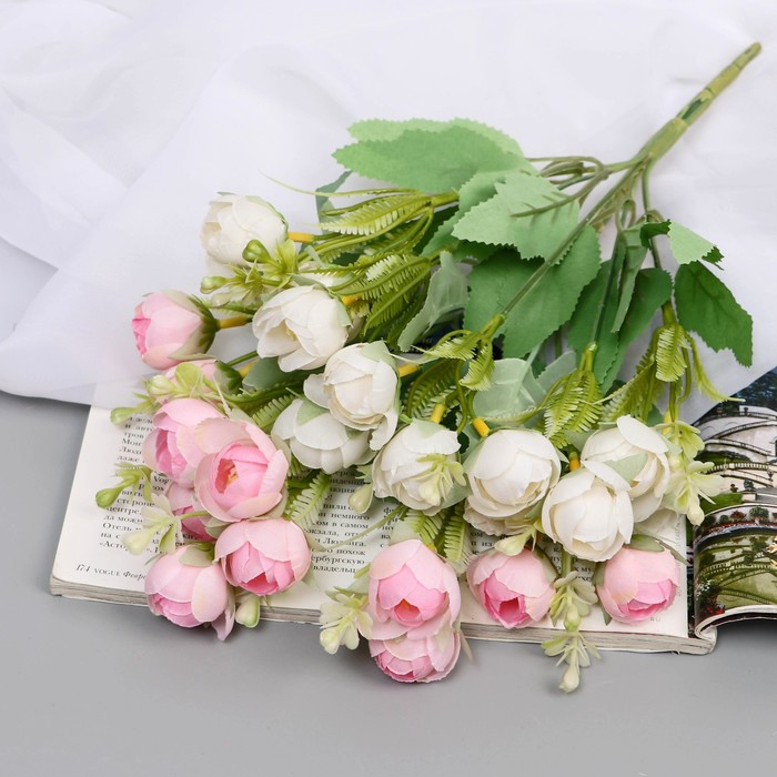 Букет искусственный «Пион закрытый», h=29 см, МИКС