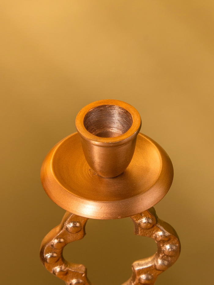 Подсвечник «Сияние», 10×10×19 см, алюминий