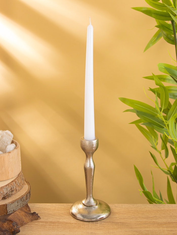 Подсвечник «Иней», 16 см, алюминий, серебро