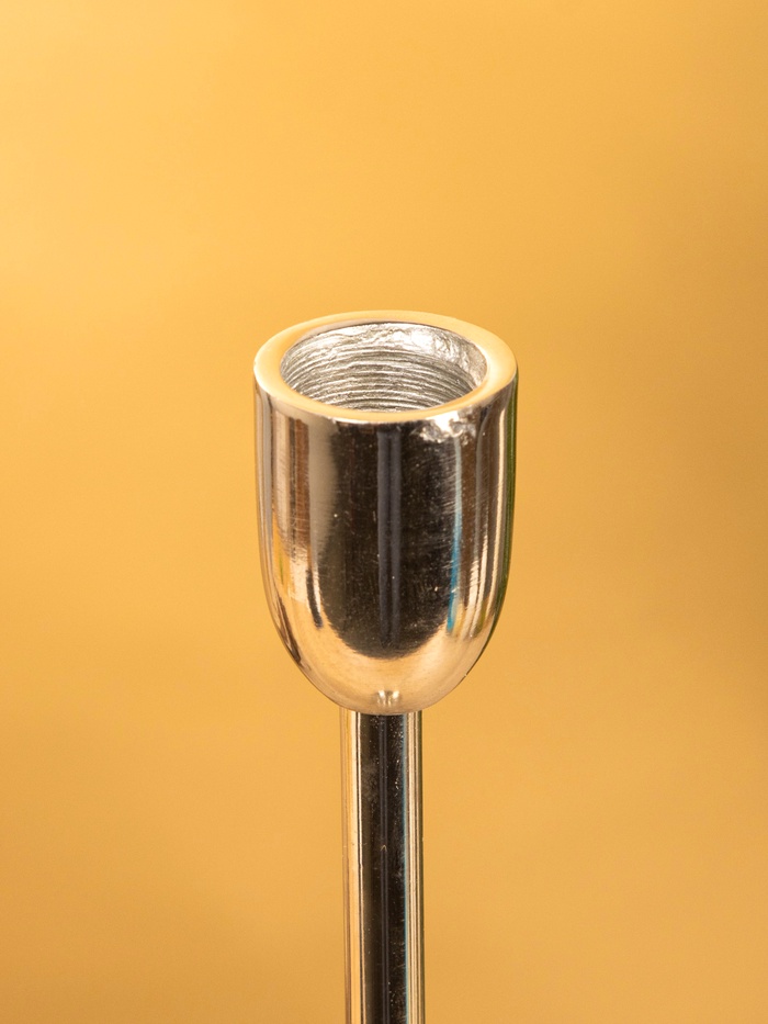 Подсвечник «Сицилия», 10×10×36 см, алюминий