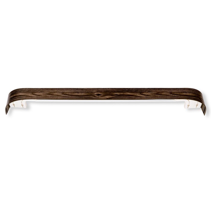 Карниз двухрядный «Ультракомпакт. Классик», 320 см, с декоративной планкой 7 см, дуб арабика