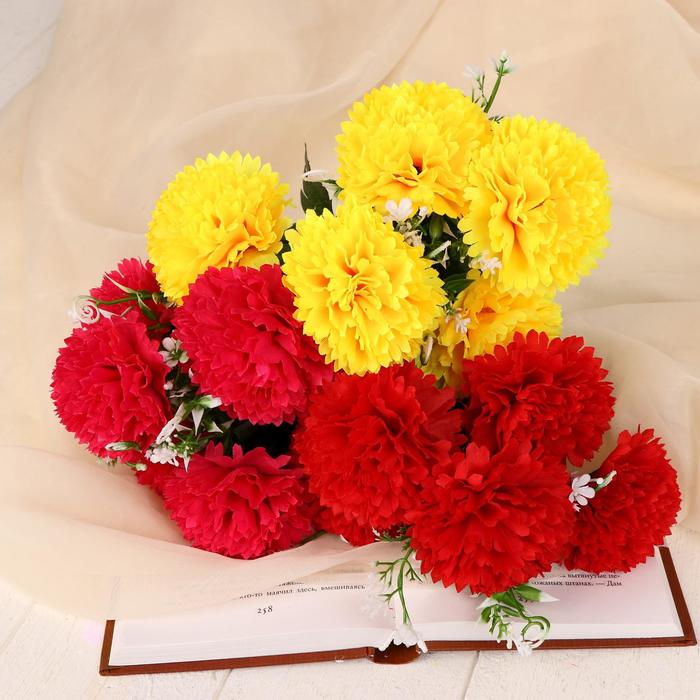 Букет искусственный «Пышная гвоздика», h=30 см, МИКС