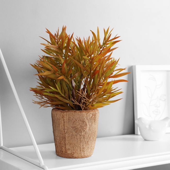 Искусственный цветок в горшке «Хамедорея экстра», 8×24 см, МИКС