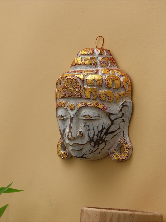 Сувенир «Голова Будды», 15 см, дерево албезия