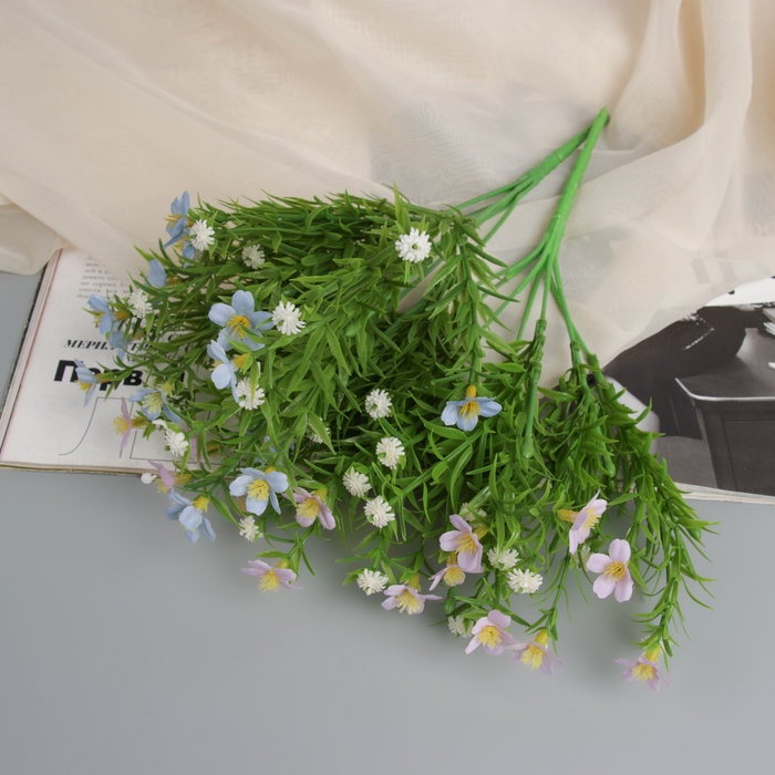 Букет искусственный «Лобелия галант», h=27 см, МИКС