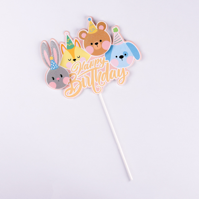 Топпер для торта «День рождения»