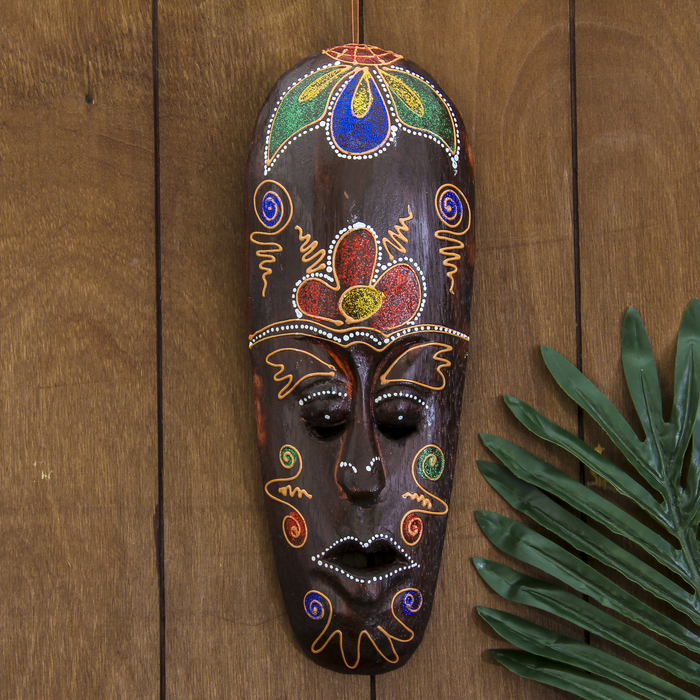 Маска «Соцветие», 30×11×2 см, дерево