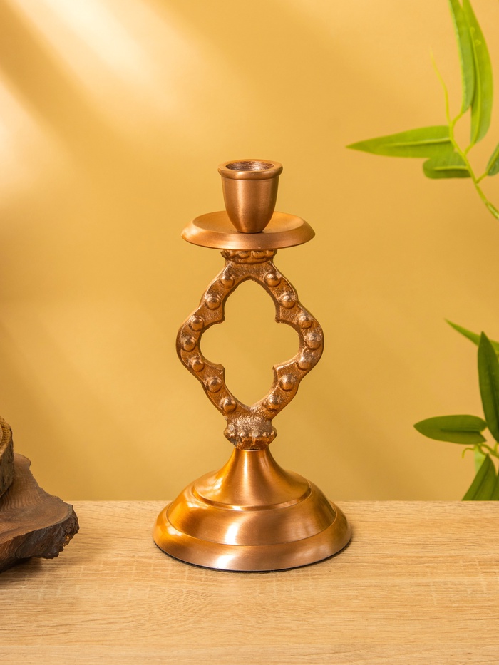 Подсвечник «Сияние», 10×10×19 см, алюминий