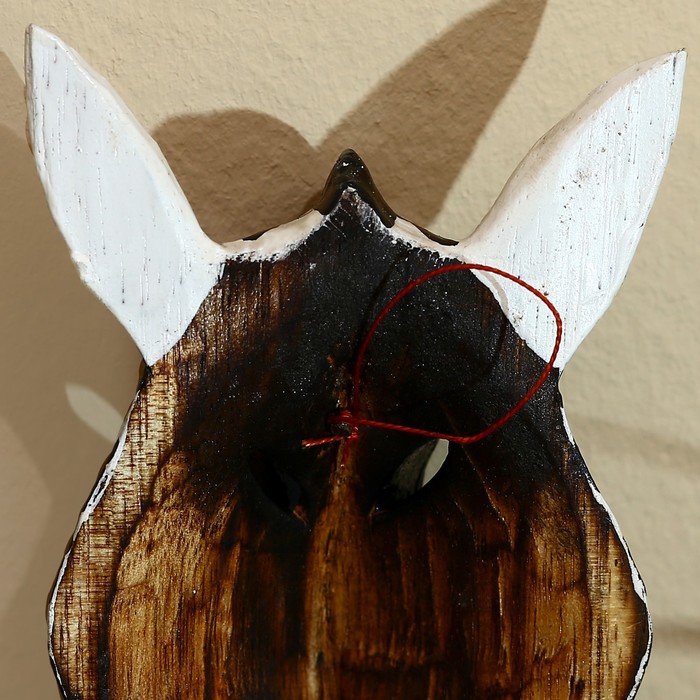 Маска «Зебра», 19×9×4 см, дерево албезия