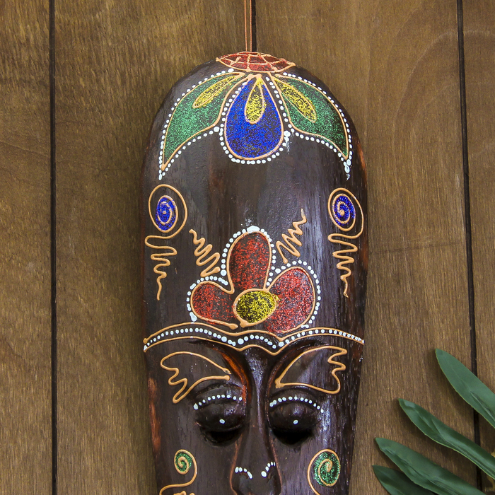 Маска «Соцветие», 30×11×2 см, дерево