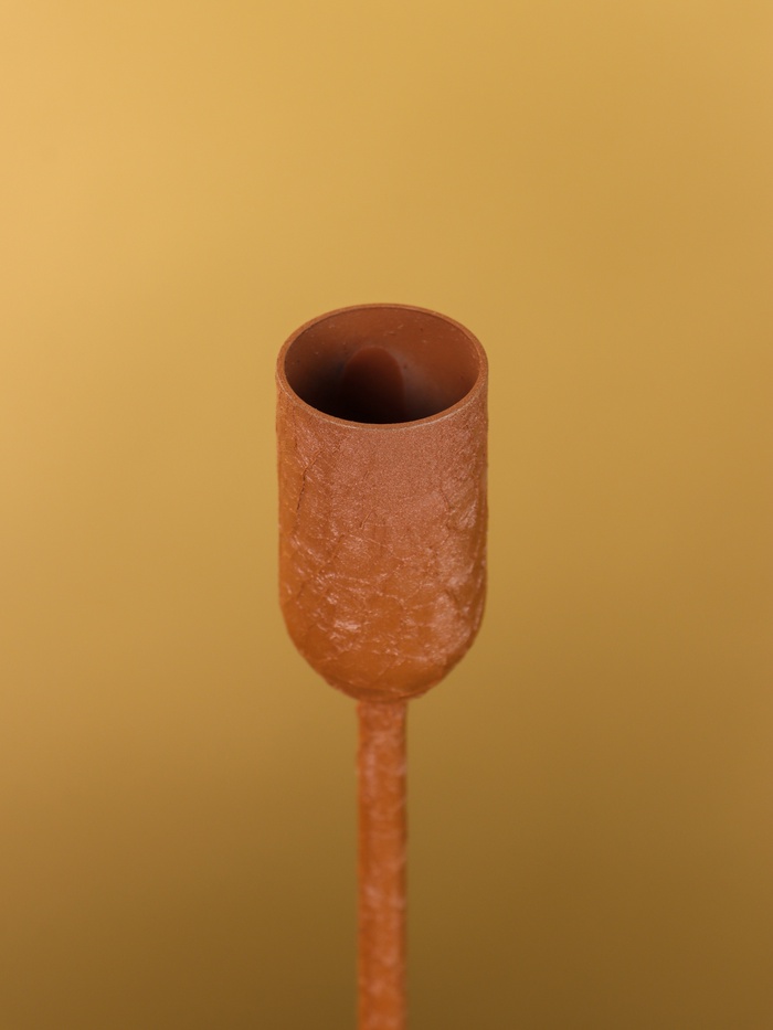 Подсвечник на 1 свечу текстурный «Бисквит», 8×8×25.5 см