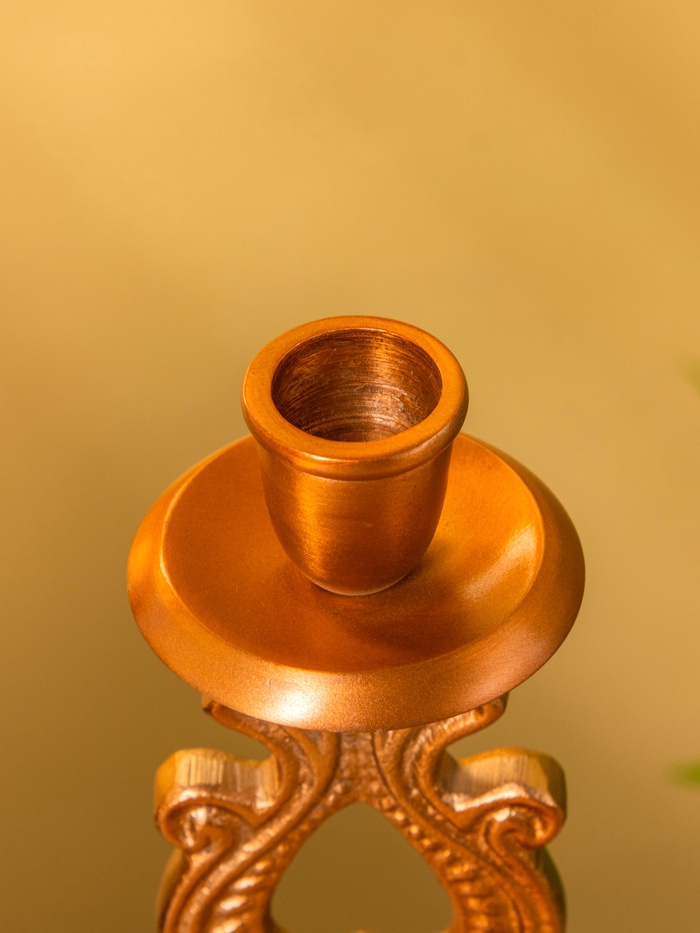 Подсвечник «Нежность», 10×10×18.5 см, алюминий