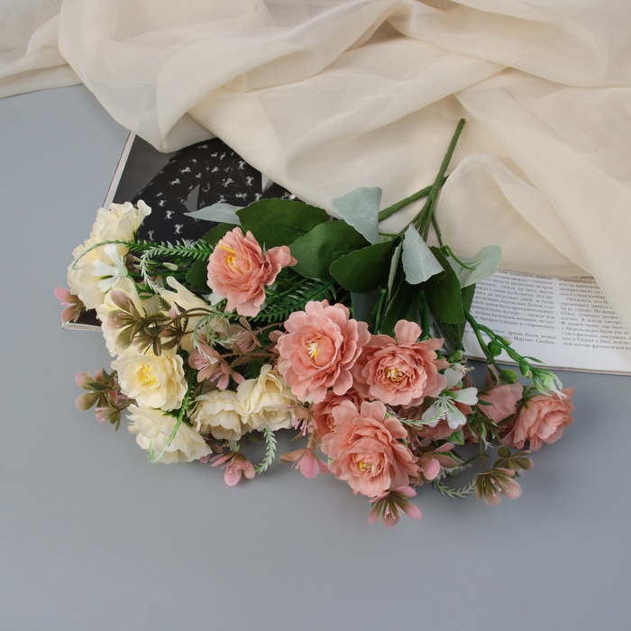 Букет искусственный «Роза флорибунда», h=29 см, МИКС