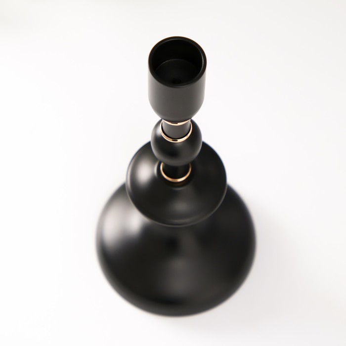 Металлический подсвечник на 1 свечу «Ирада», d=2 см, 9×9×19.5 см