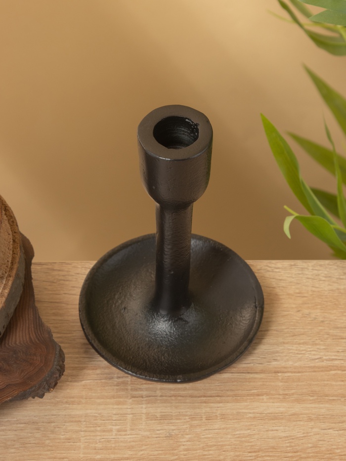 Подсвечник «Дарк», 10×10×15 см, алюминий