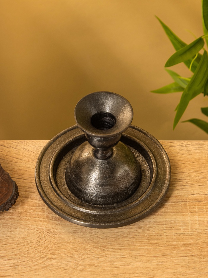 Подсвечник «Ретро серия Оксфорд», 13.5×13.5×10 см, алюминий